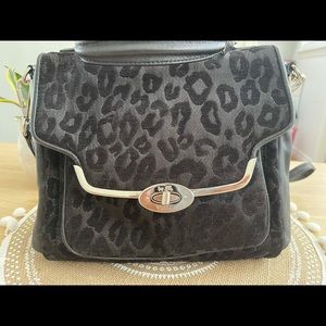 Coach Crossbody Leopard Black